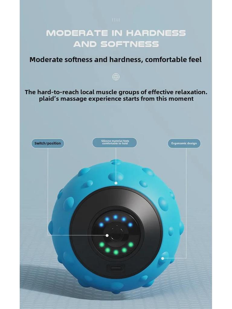 Electric Vibrating Massage Ball for Muscle Relaxation and Fitness