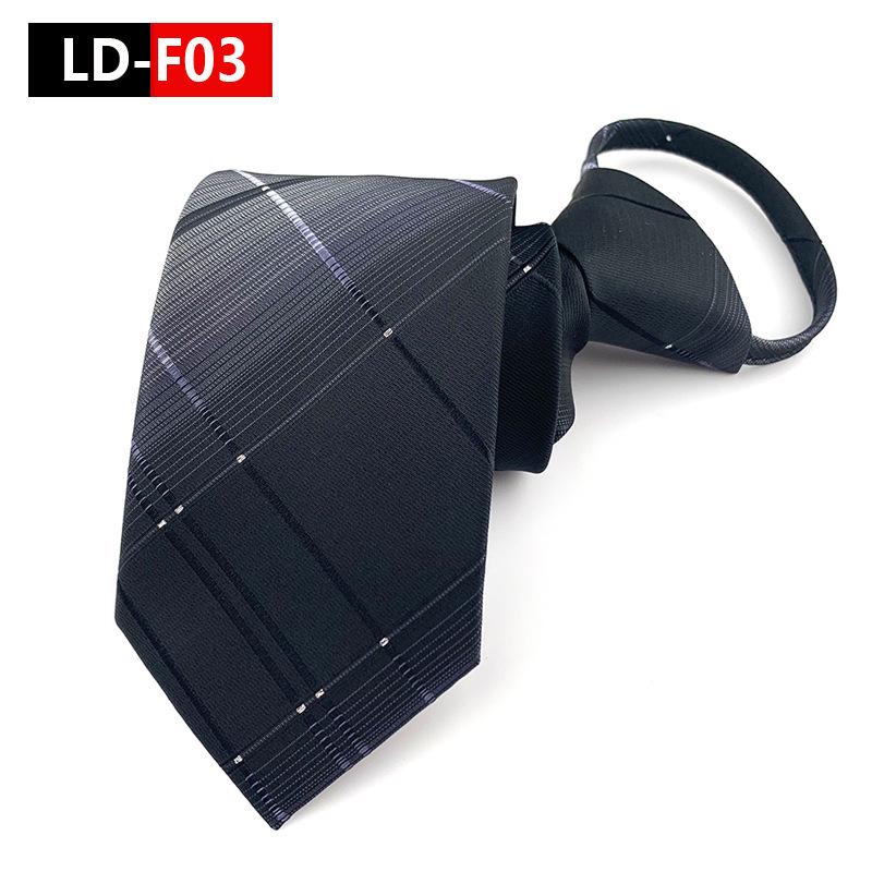 Zipper Style Knot-Free Men's Business Casual Tie