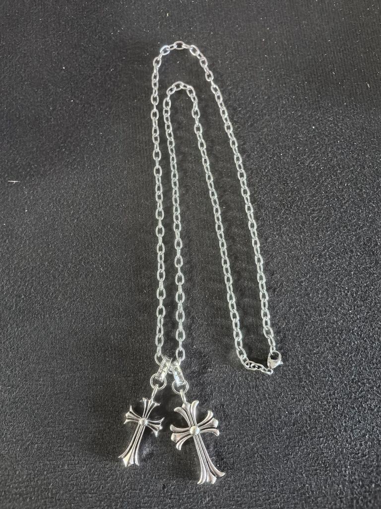 Fashionable Nightclub Trendy Cross Necklace Retro Fashion Trendy Accessories Necklace Exquisite Texture Necklace