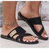 Women's Flats Slippers Summer New Letter Designer Open Toe Outdoor Leisure Beach Comfortable Slip-On Women's Luxury Sandals