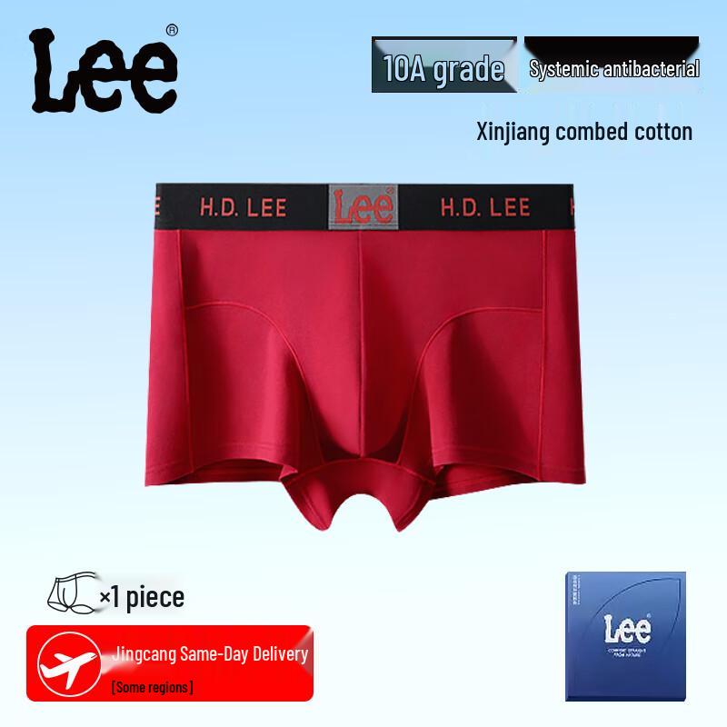 Lee Men's Cotton Anti-bacterial Boxer Briefs