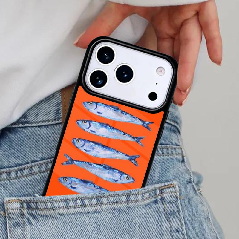 Sardines Salted fish Canned Phone Case for iPhone 17ProMax 12 13 14 15 16e 17 Pro Max Plus Air Cover