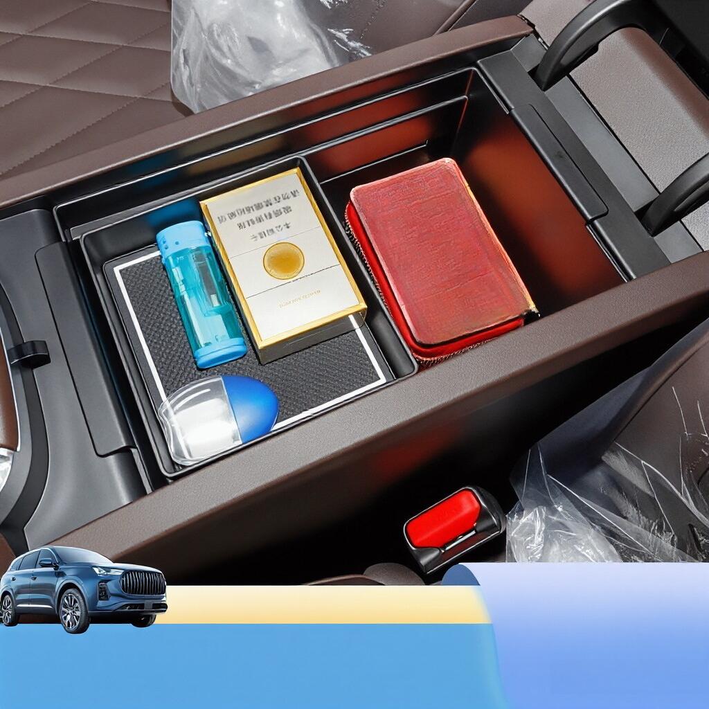 Armrest Box Storage Box For Chery Tiggo 7 CSH Pro PHEV For Ebro S700 PHEV Car Central Armrest Storage Box Content Center Console