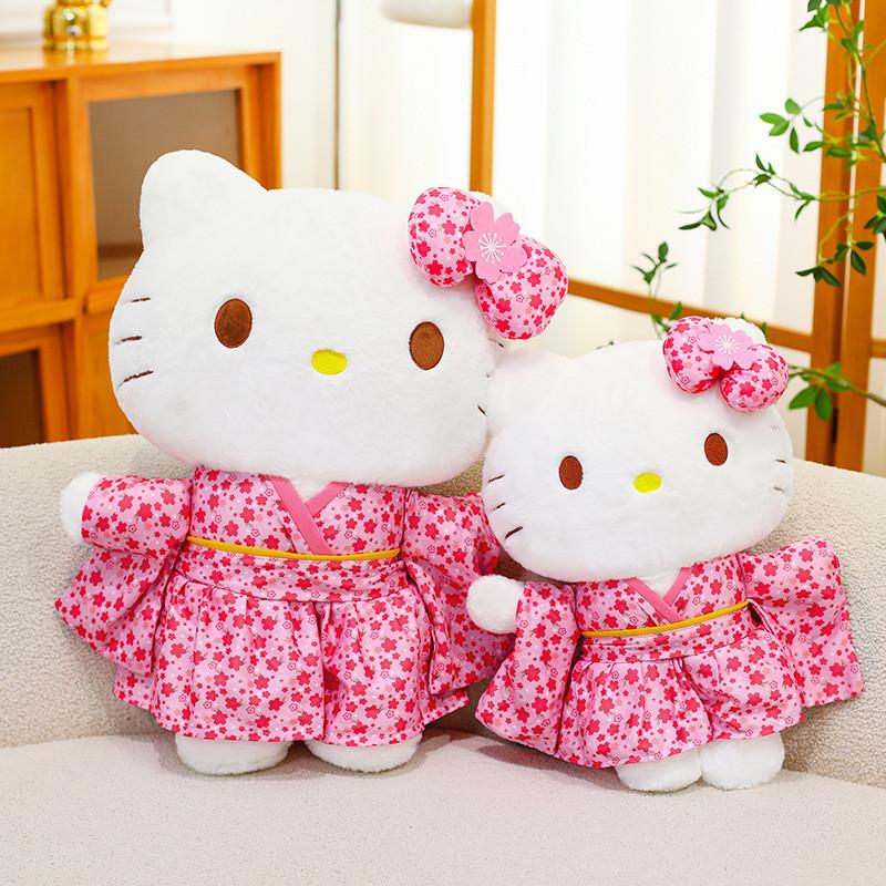 Sanrio Kt Cat Plush Toy With Sakura Kimono For Collectors And Gift Giving
