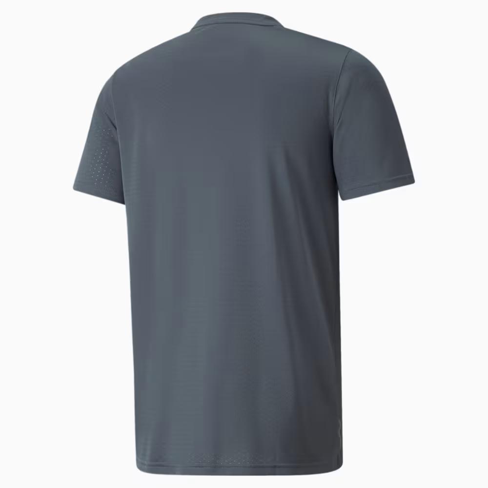 Puma Blaster Favourite Moisture-Wicking Logo Soft Comfortable Short Sleeve T-Shirt Men Tops Dark-Gray 520141-42
