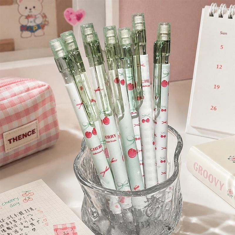 4Pcs 0.5Mm Mechanical Pencils With Eraser Smooth Writing Erasable Press Automatic Pencil School Office Supply Student Stationery