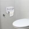 Toilet Paper Holder Tissue Roll Modern Organizer with Phone Shelf for Kitchen Dorm