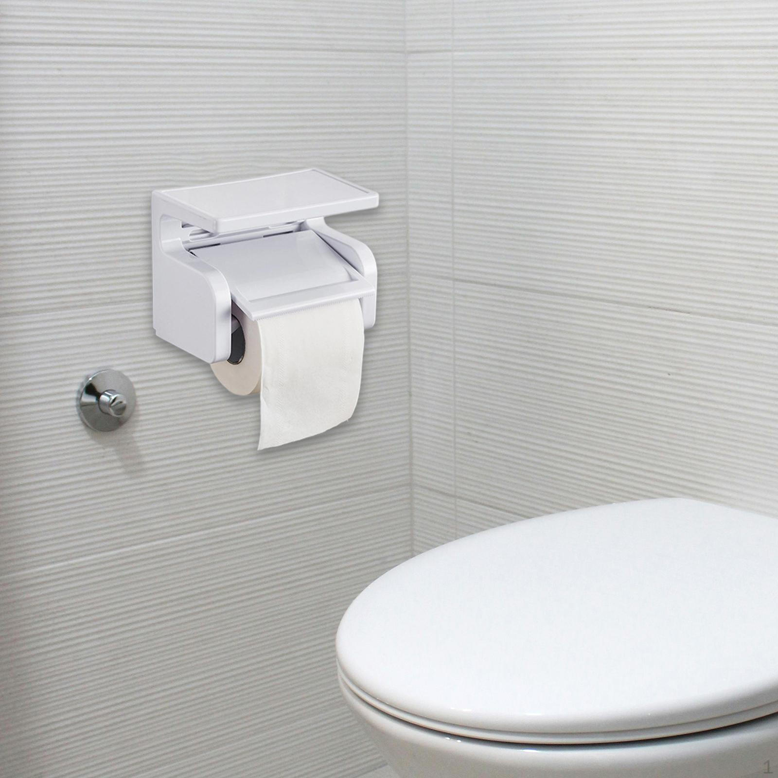 

Держатель для туалетной бумаги Современный органайзер для рулонов с полкой для телефона для кухни, общежития