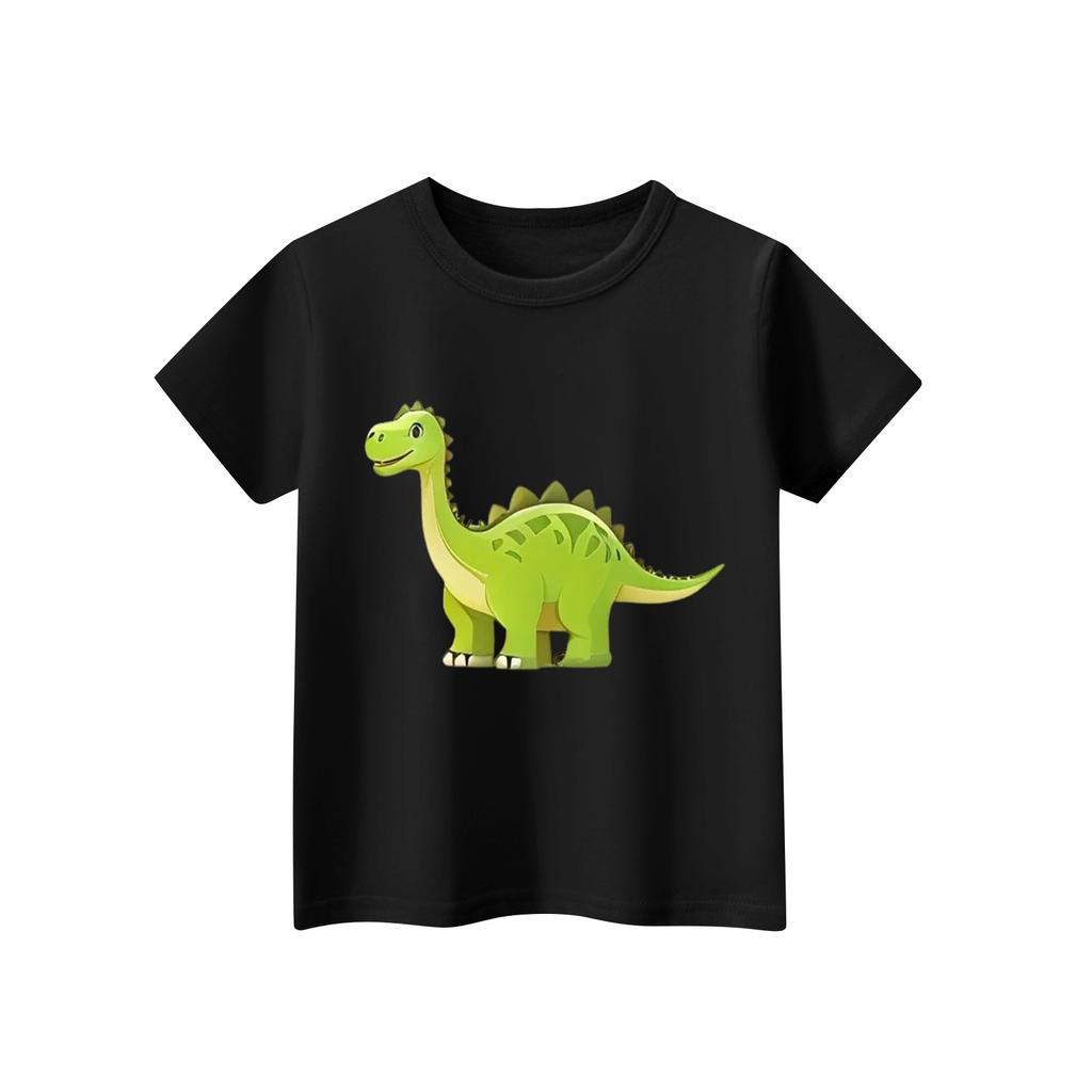Children's Short Sleeve Neck T-Shirt Animal Print Daily Casual Top