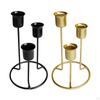 Taper Candle Candlestick Set of 3 Candelabra for Fireplace Halloween Centerpieces