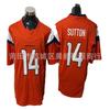 Camiseta Bordada Personalizada NFL Denver Broncos para Hombre - 10 7 15 14 15 Uniforme de Fútbol Estilo Oficial