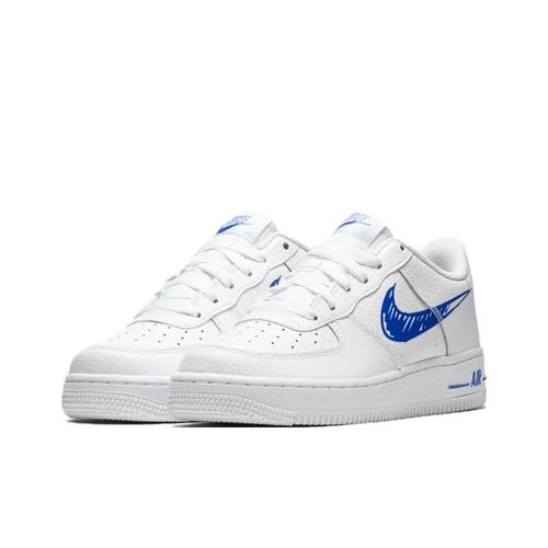 Nike Air Force 1 Low GS Doodle Swoosh White Racer Blue DM3177-102