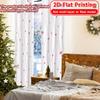 2pcs   2D FLAT PRINTING Curtains (Without Rod) Heartwave Curtain Modern Fashionable Curtainments during the Christmas holiday