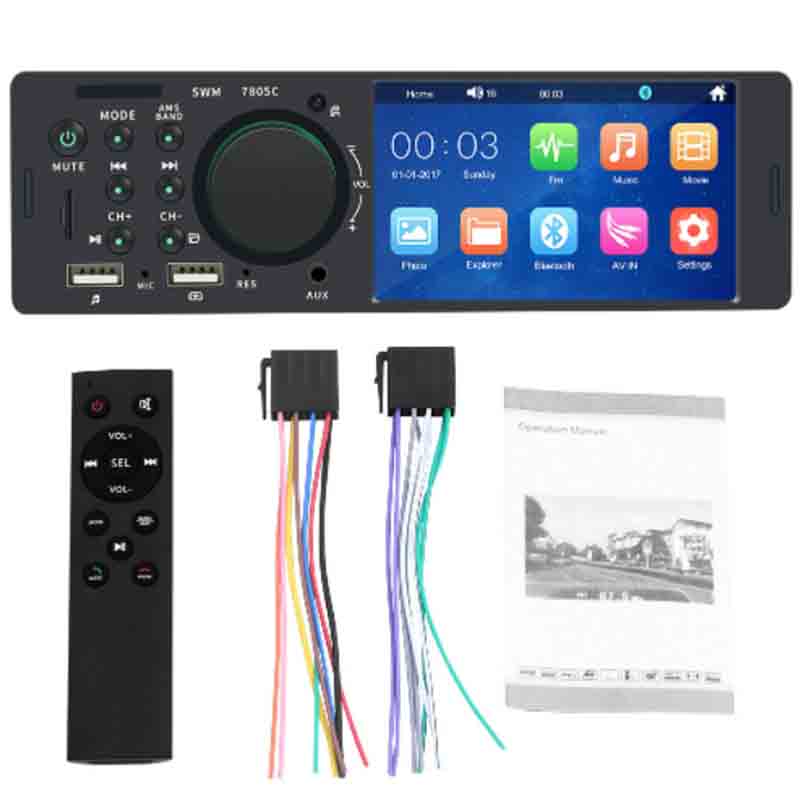 Car Radio Autoradio 4.1 Inch Touch Screen 1 Din Car MP5 Player Auto Stereo Bluetooth FM AUX USB TF