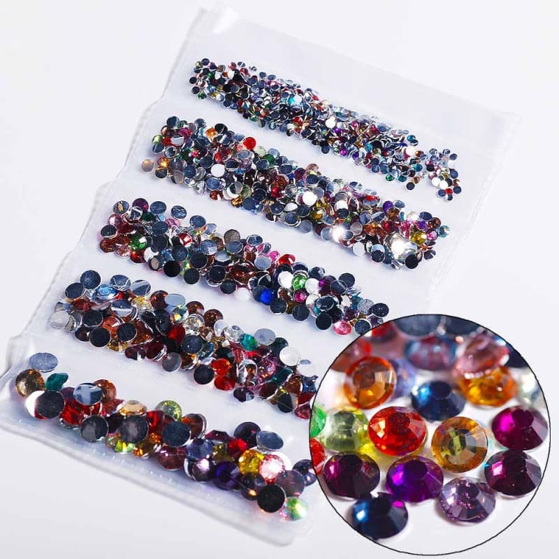 Jewelry Mobile Phone Rhinestone 1000PC Manicure 2-6mm DIY Resin 5-Piece Bag Beauty Rhinestone