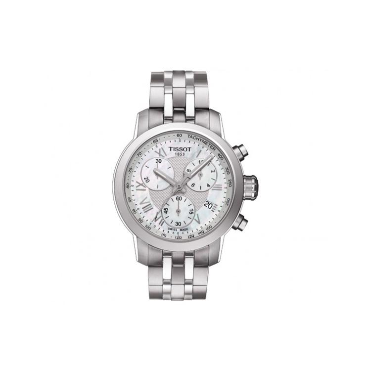 TISSOT PRC 200 Quartz Movement Women's Watch 34mm White Dial Stainless Steel Case T055.217.11.113.00