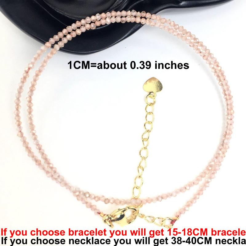 Cutting Flash Beads Gemstones for Men and Women Necklace Bracelet Crystal Quartz agate Choker Jewelry Party Gift Fashion 2-3mm