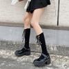 Ins Lolita Calf Socks Teen Sweet Princess Wind Cross Strap JK Stockings Cotton Socks Children