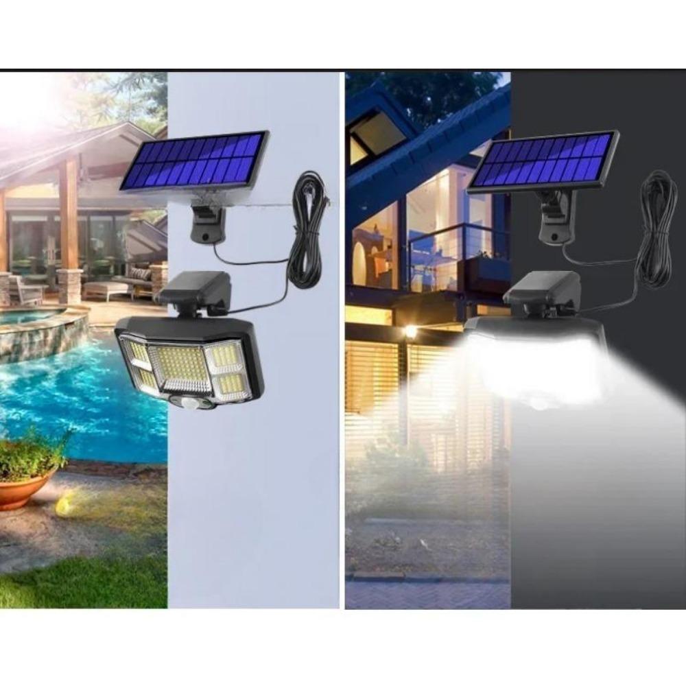 40W Solar Lights Outdoor Motion Sensor 168LED/168COB Waterproof Split Flood Lights With Remote Control For Patio Yard Garden Garage