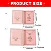 Jewelry Presentation Box with Book Style Flip Lid, Soft Lined Ring Holder Panel and Display Space for Gift Packaging