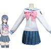 Danganronpa Sayaka Danganronpa Maizono Uniform Costume Cosplay Suit Wig Dress