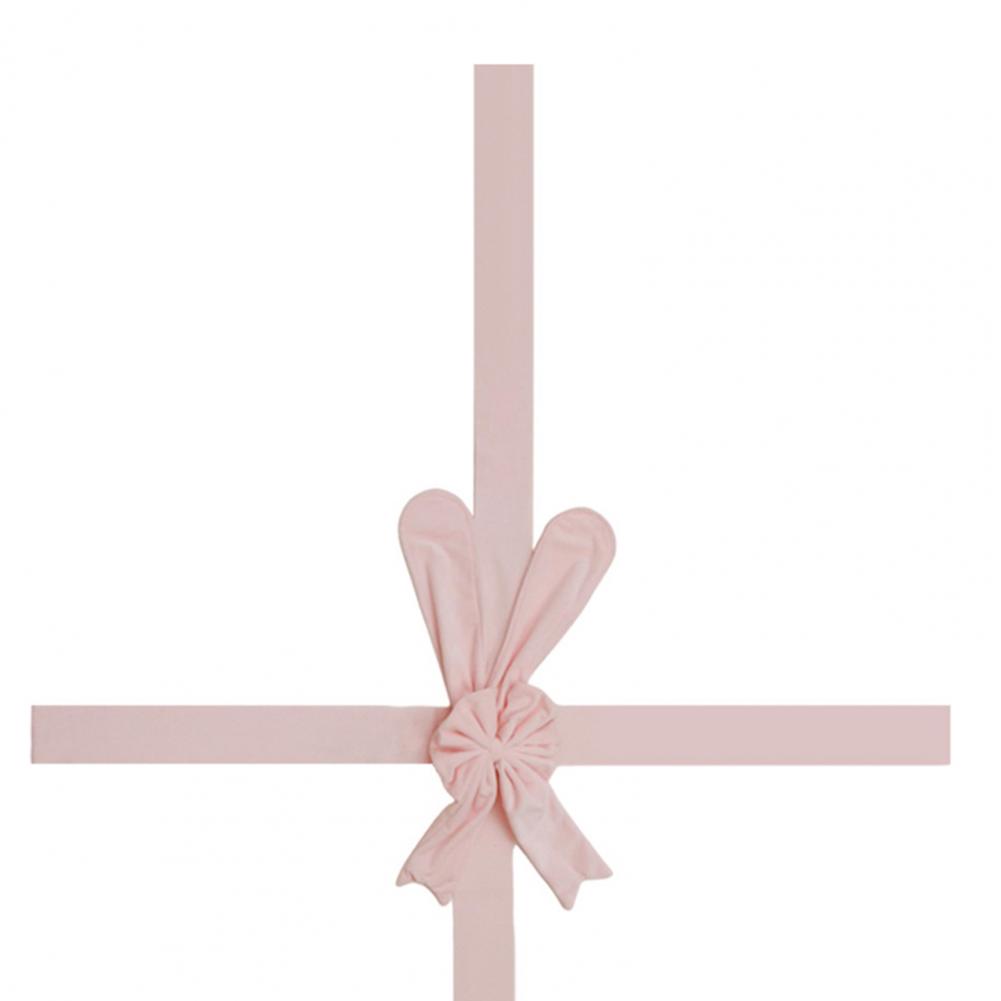 Decorative Velvet Bow Easter Velvet Door Ribbon Bow Pink Wreath Decoration for Gate Cabinet Festival Wrapping for Fireplace