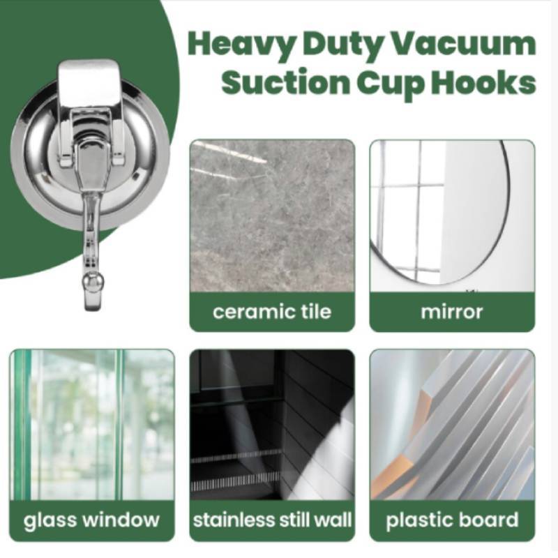 Modern Abs Vacuum Adhesive Hook Durable No Damage Bathroom And Kitchen Storage