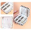 Portable Leopard Print Jewelry Pouch Trendy Leopard Print Jewelry Carriers Soft Storage Case for Business and Leisure