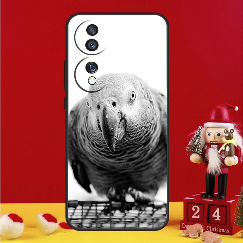 African Grey Parrot Case For Honor Magic 8 5 6 7 Pro Honor Win RT 50 70 90 200 400 Lite X8c X9b X9c X9a X9d Cover