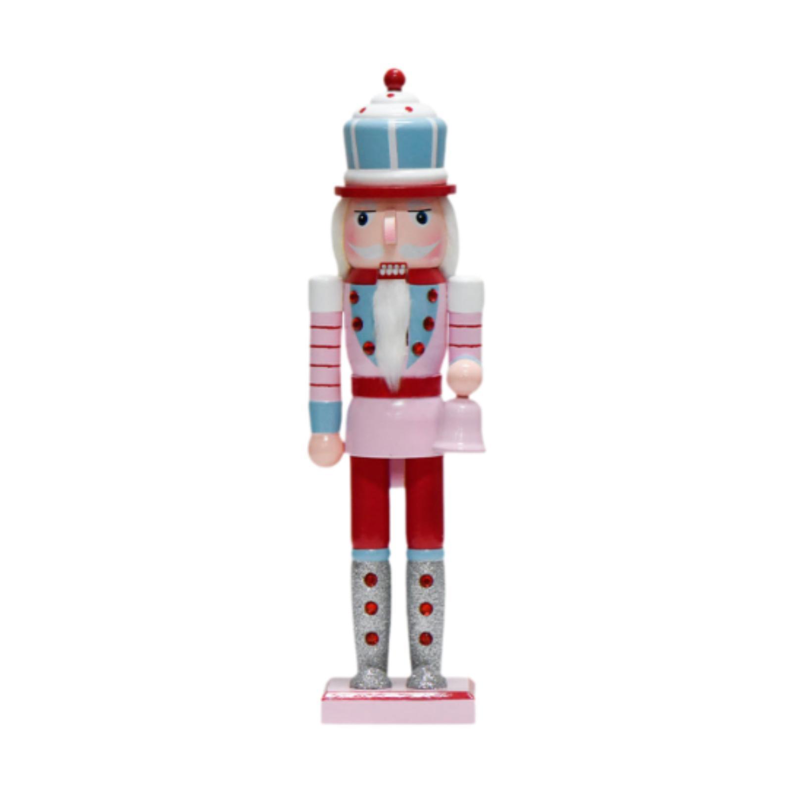 Деревянная статуэтка Щелкунчика для рождественского декора, высота 38 см, фигурка Щелкунчика, рождественский солдатик Щелкунчик для вечеринки, украшения камина.