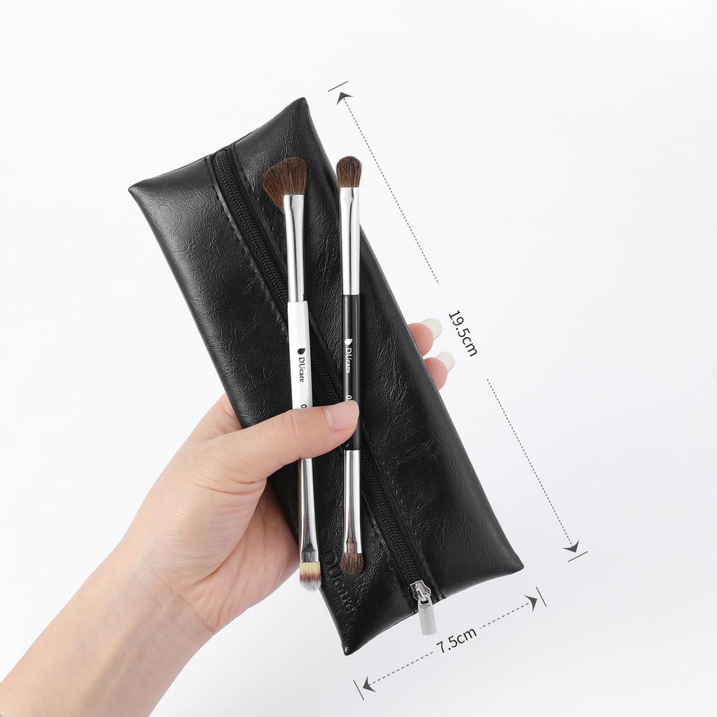 DUcare Eyeshadow Brush Set Dedicated eye makeup made with natural makeup brushes for creating captivating Black 1063 (5 pieces) - brushes, horsehair,
