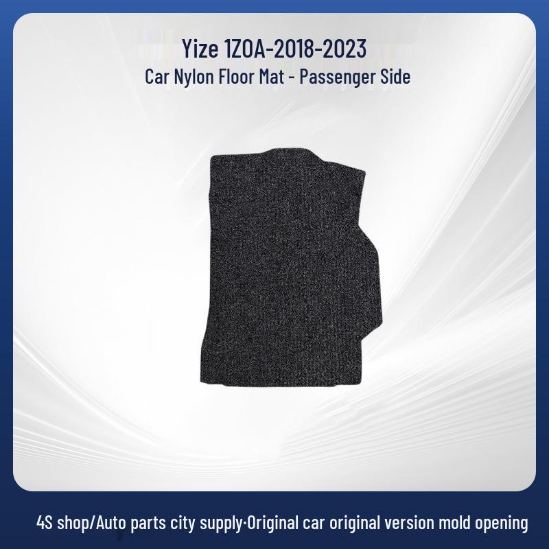 Black All-Nylon Floor Mats for 2018-2023 FAW Toyota IZOA, Dirt-Resistant.