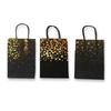 12pcs Kraft Paper Bags with Stylish Hotfoil Embossing Gift Packaging Bags for Weddings and Event Elegant Handbag