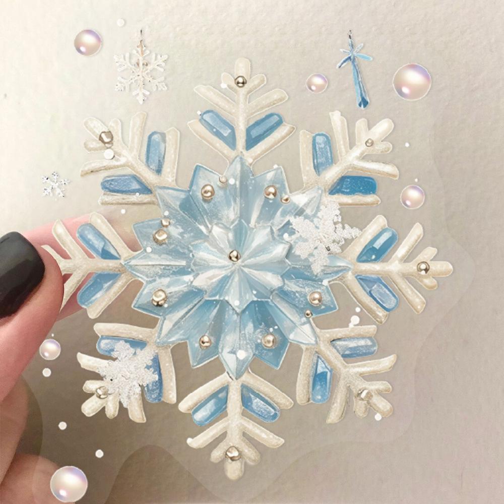 10/30/50pcs Transparent Winter Theme Stickers Funny Cartoon Sticker Decoration Skateboard Phone Diary Watercolor Graffiti Decals