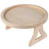Bamboo Sofa Tray Table Couch Cup Holder Natural Armrest Tray Foldable Sofa Cup Holder Anti-Slip Couch Arm Cup Holder for Cups