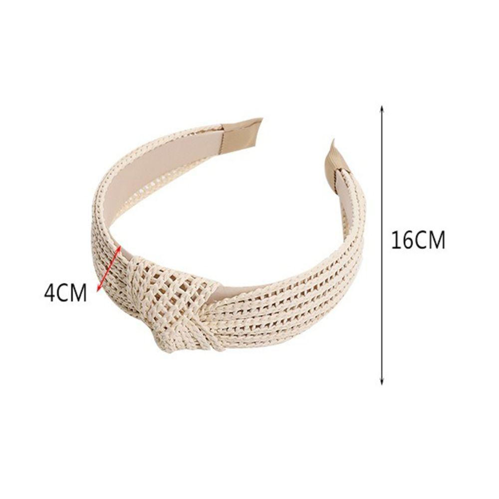 Chic Style Raffia Hairbands Eco-Friendly Straw Wedding Headpiece Bohemian Headbands Spring Summer