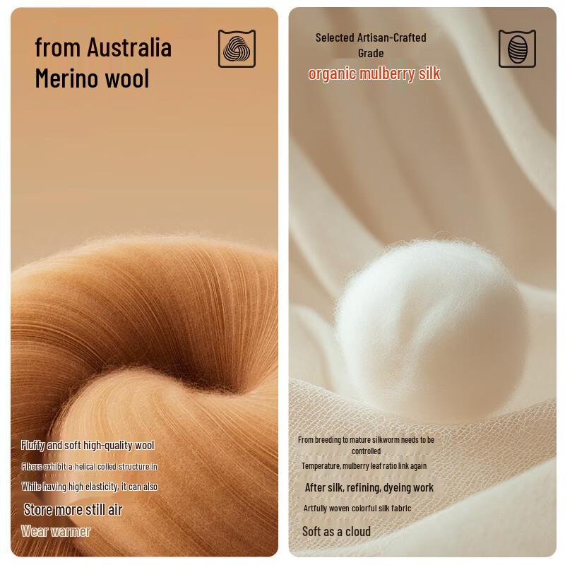 MIIOW Women's Wool Silk Thermal Vest with Built-in Bra Pads