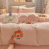 Winter Plush Velvet Bedding Set: Flannel Fleece Sheets & Teddy Duvet Cover