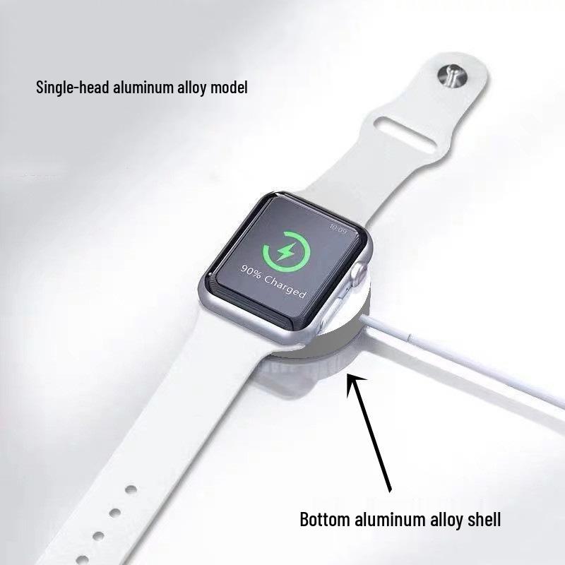Portable USB Magnetic Metal Wireless Charger for Apple Watch & iWatch