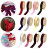 Velvet Ribbon with Spool Flocking Ribbons Florist Ribbon Single Face Velvet Ribbon Roll for Gift Wrapping Birthday Invitation