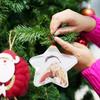 Christmas Photo Ball Ornaments Holiday DIY Photo Frames Xmas Tree Hanging Ornaments Party Props for Gift Festival Decoration