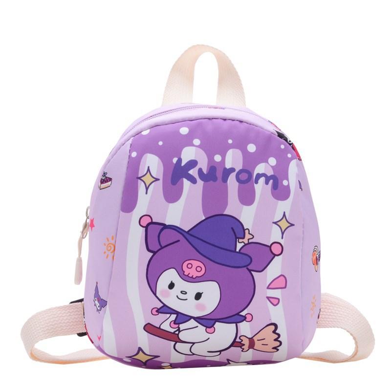 Kindergarten Primary School Students Schoolbag Cute Cartoon Cute Cat Children Backpack Children S Bag фиолетовый