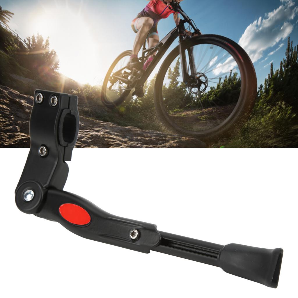 Stojánek na kolo Hliníková slitina Nastavitelný Udržuje stabilitu Zvyšuje bezpečnost Boční opora kola Černá