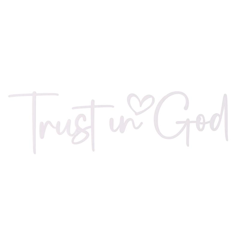 Trust In God Mirror Decal, Car Decals For Women, Faith Mirror Decal, Cute Vinyl Decal, Christian Car Mirror Decal, Religious Car