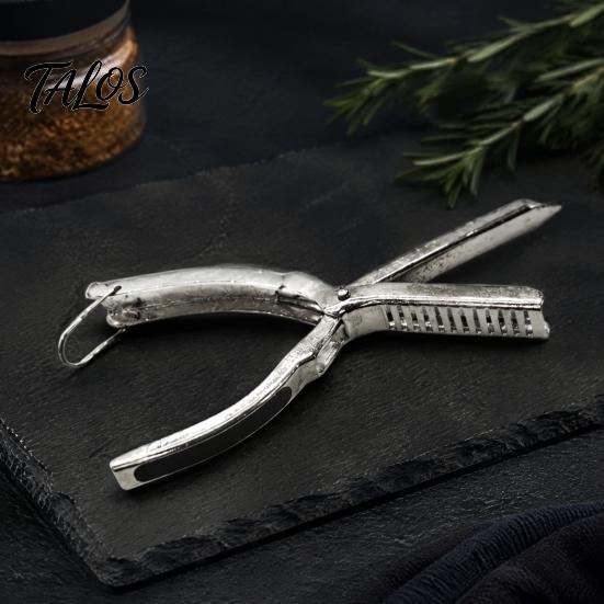 Easy Clean Meat Tool Rib Membrane Removal Tool, Stainless Steel BBQ Skinner with Ergonomic Professional Cooking Accessory Handle, Preparation, Modern