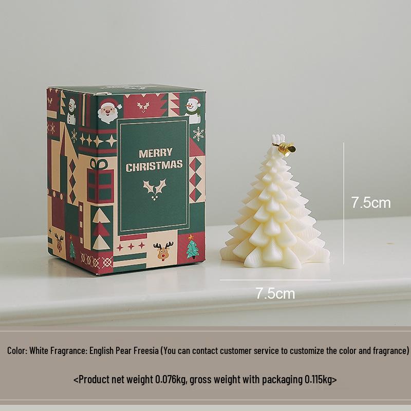 Christmas Tree Scented Candle Ornament Gift Box - Perfect for Holidays & Birthdays
