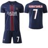 2025-26 Koszulka domowa PSG #7 Mbappé #10 Dembélé #30 Messi Koszulki piłkarskie