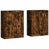 VidaXL Wall Cabinets 2 Pcs Smoked Oak Engineered Wood 3198030