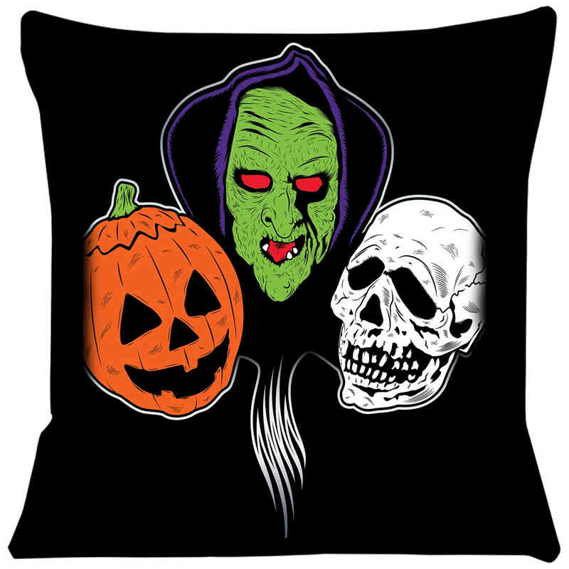 Halloween III Cushion Cover Comfortable Short Plush Pillow Cases Chair Car Sofa Pillow Cover Home Decorative SJ324