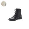 Fashion Genuine Leather Women Boots HOT SALES Autumn Shoes for Women Winter Handmade Boots Square Toe Chunky Heel Shoes Zapatos Mujer